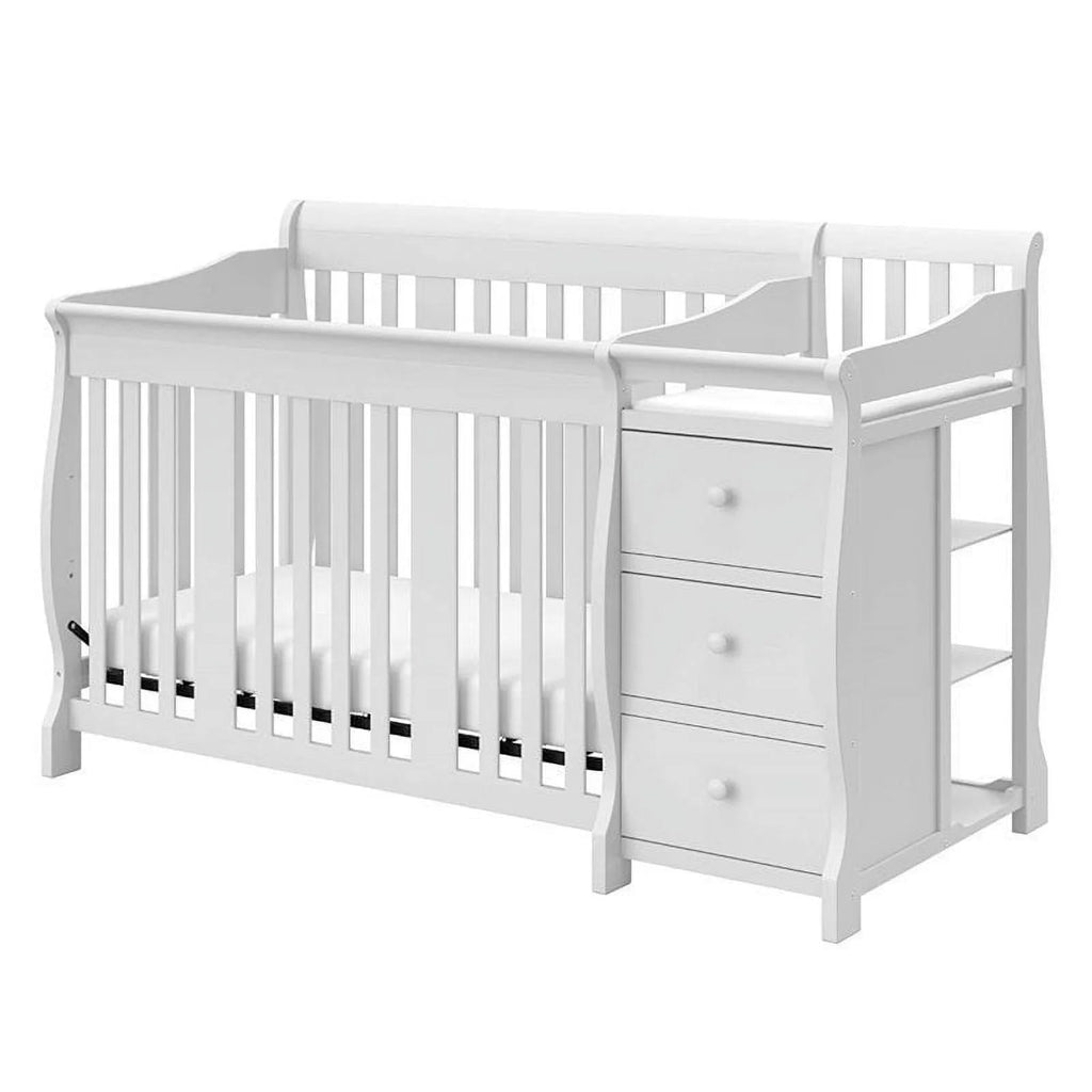 Pemberly Row 4 - in - 1 Crib & Changer Set in White - Baby Sessions