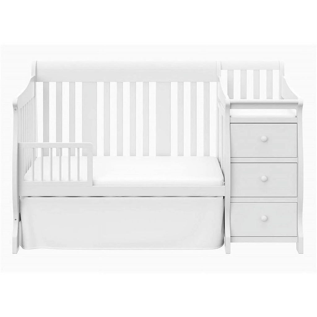 Pemberly Row 4 - in - 1 Crib & Changer Set in White - Baby Sessions