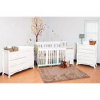Pemberly Row 4 - in - 1 Crib & Changer Set in White - Baby Sessions
