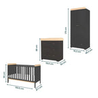 Rio 3 - Piece Nursery Furniture Room Set - Baby Sessions