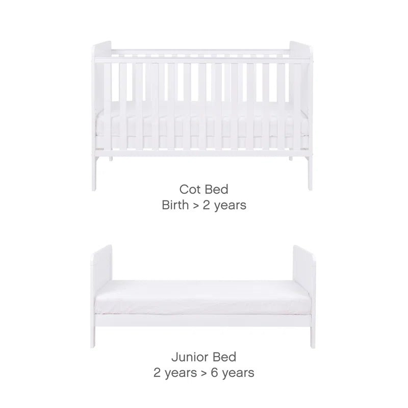 Rio Cot Bed with Mattress and Cot Top Changer - Baby Sessions