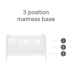 Rio Cot Bed with Mattress and Cot Top Changer - Baby Sessions