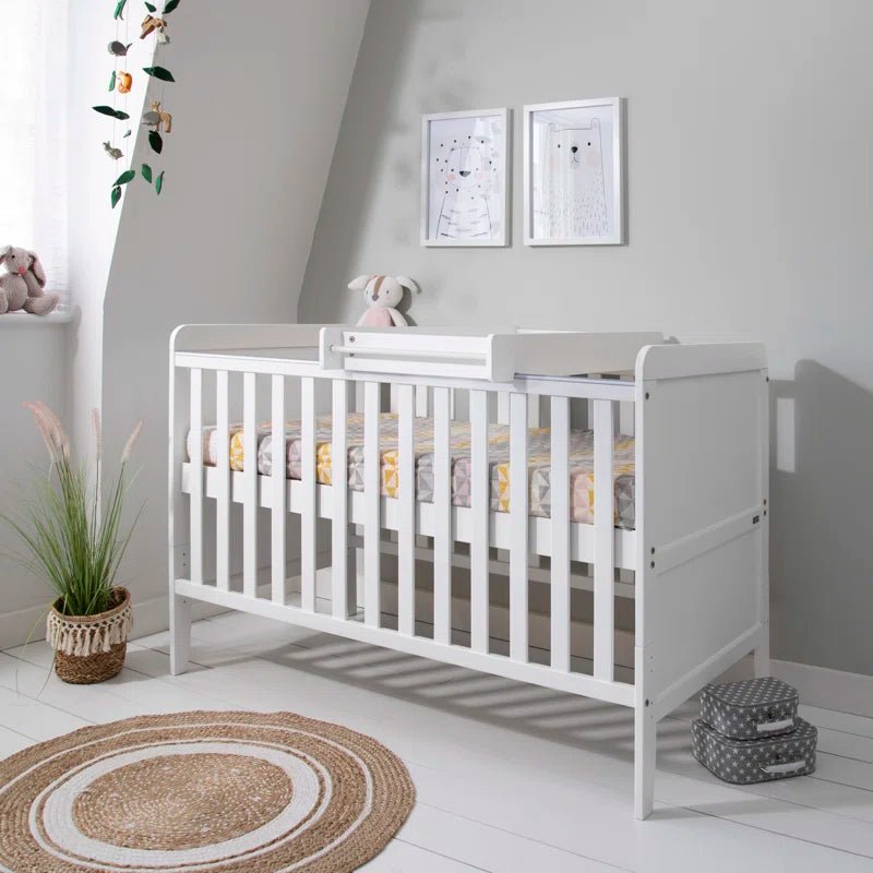 Rio Cot Bed with Mattress and Cot Top Changer - Baby Sessions