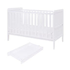 Rio Cot Bed with Mattress and Cot Top Changer - Baby Sessions