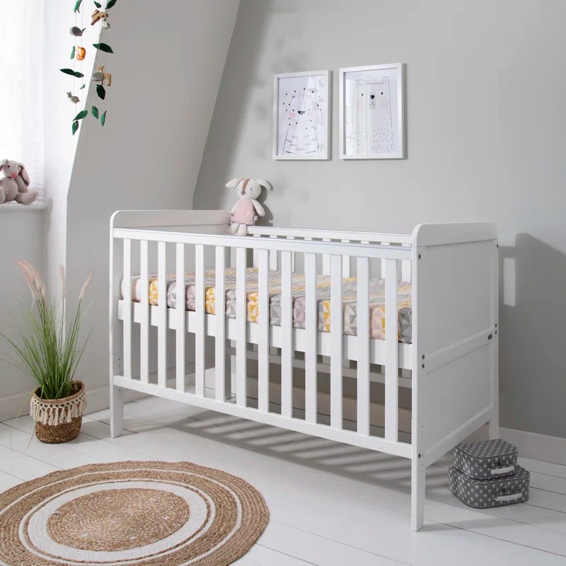 Rio Cot Bed with Mattress and Cot Top Changer - Baby Sessions