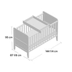Rio Cot Bed with Mattress and Cot Top Changer - Baby Sessions
