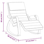 Rocking Chair Cream Fabric - Baby Sessions