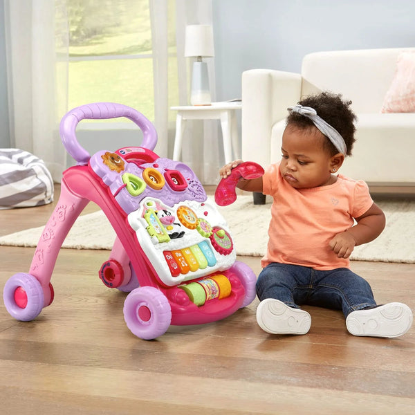 Sit - To - Stand Learning Walker, Pink - Baby Sessions