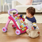 Sit - To - Stand Learning Walker, Pink - Baby Sessions