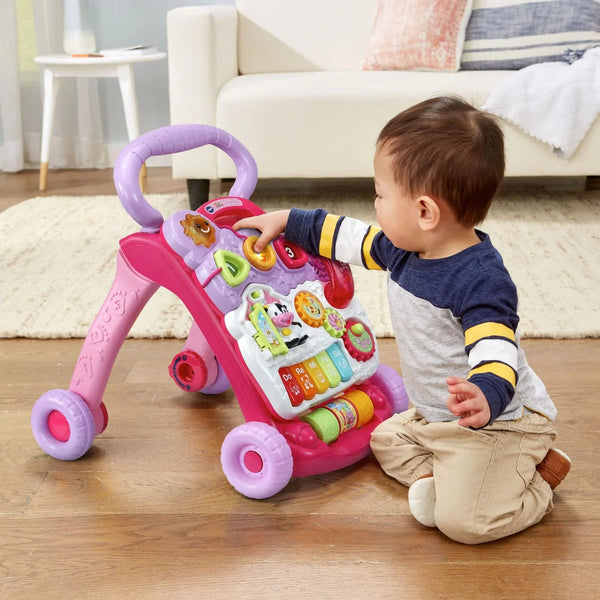 Sit - To - Stand Learning Walker, Pink - Baby Sessions