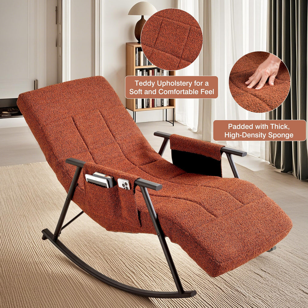 Teddy Upholstered Reclining Nursery Glider - Baby Sessions
