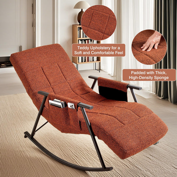 Teddy Upholstered Reclining Nursery Glider - Baby Sessions