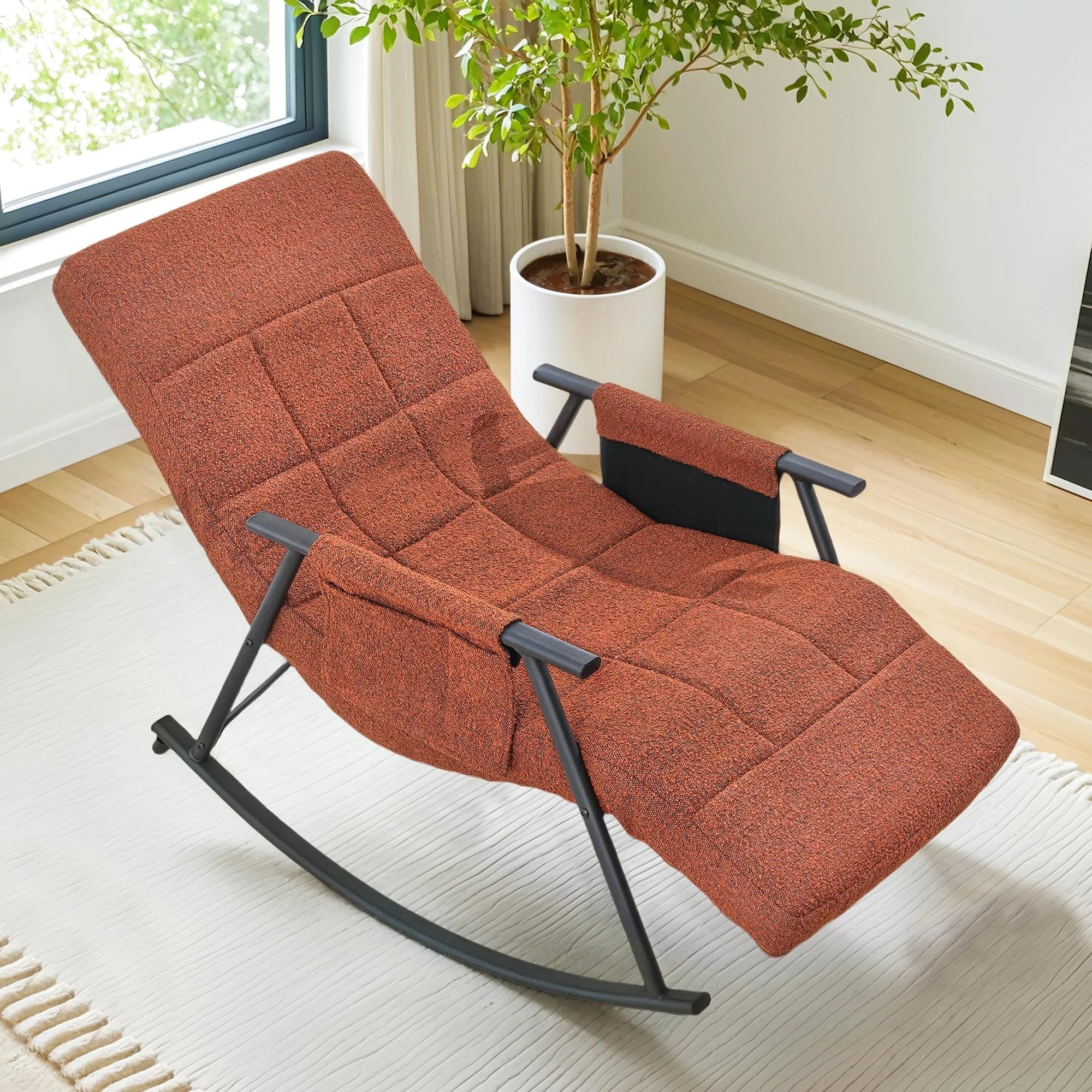 Teddy Upholstered Reclining Nursery Glider - Baby Sessions
