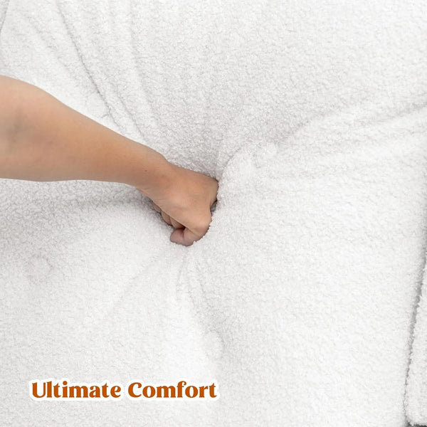 Teddy White Wingback Rocking Chair - Baby Sessions