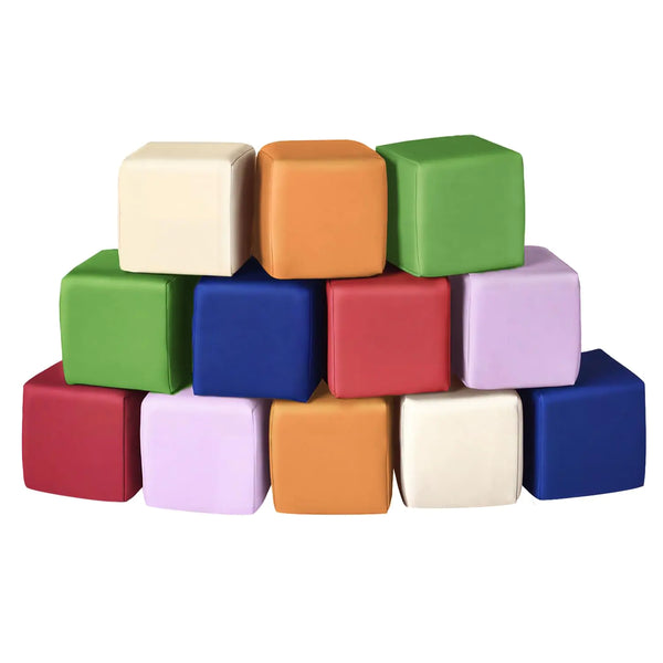 12-Piece Foam Building Blocks for Kids