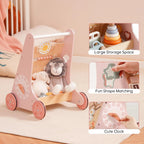 Wooden Interactive Walker with Xylophone & Puzzles - Baby Sessions