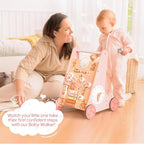 Wooden Interactive Walker with Xylophone & Puzzles - Baby Sessions