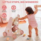 Wooden Interactive Walker with Xylophone & Puzzles - Baby Sessions