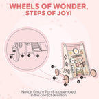 Wooden Interactive Walker with Xylophone & Puzzles - Baby Sessions