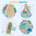 Wooden Sit - to - Stand Baby Walker with Ocean Play Center - Baby Sessions