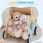 Wooden Sit - to - Stand Baby Walker with Ocean Play Center - Baby Sessions