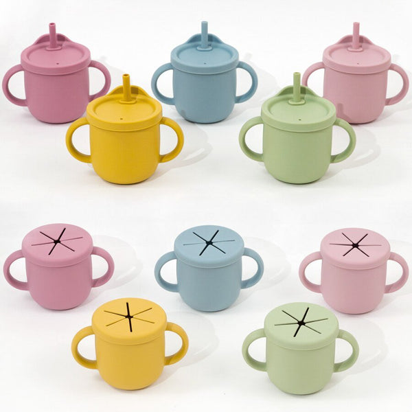 5Pcs Set Silicone Children Tableware - Baby Sessions