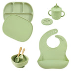 5Pcs Set Silicone Children Tableware - Baby Sessions