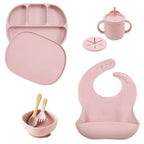 5Pcs Set Silicone Children Tableware - Baby Sessions