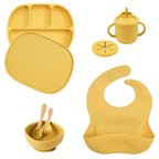5Pcs Set Silicone Children Tableware - Baby Sessions