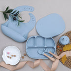 5Pcs Set Silicone Children Tableware - Baby Sessions